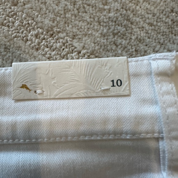 Tommy Bahama White Ella Twill Denim Skirt - Size 10 - NWT - Picture 5 of 12